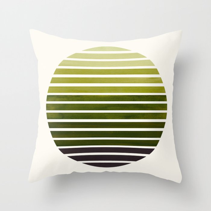 Olive Green Mid Century Modern Minimalist Scandinavian Colorful