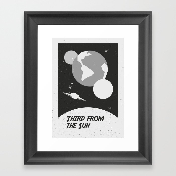 "The Twilight Zone" Third from the Sun Framed Art Print