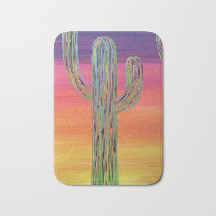 Cactus of Color Bath Mat