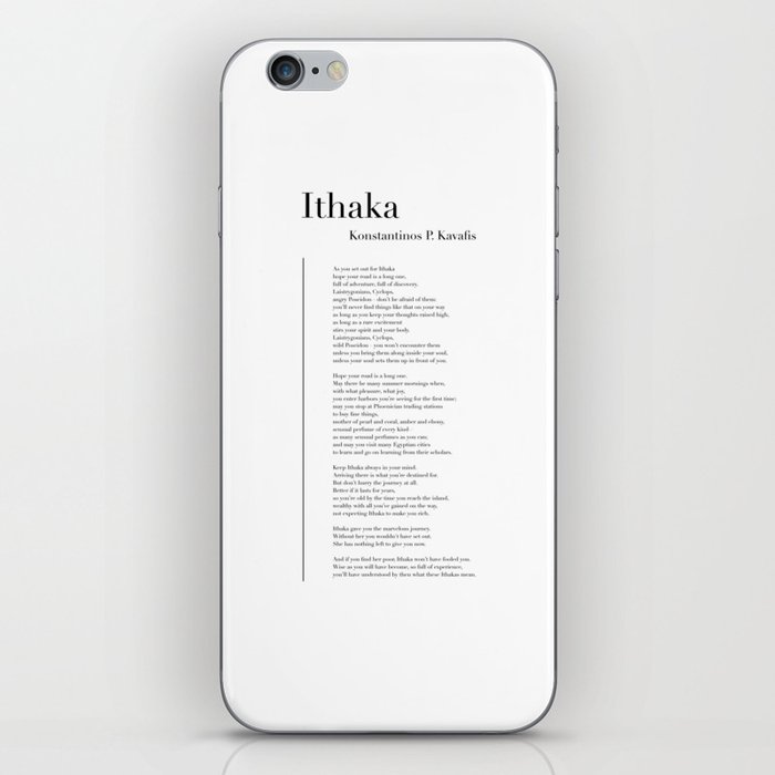Ithaka by Konstantinos P. Kavafis iPhone Skin