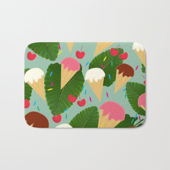Tropical Ice Cream Bath Mat