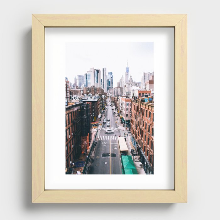 Lower Manhattan Recessed Framed Print
