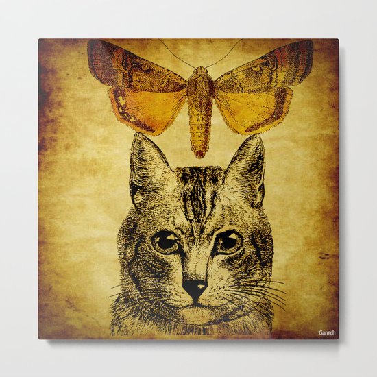 The mystic cat ( for Batkei) Metal Print