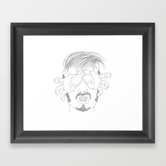 I'm grabbing your eyes baby ! Framed Art Print