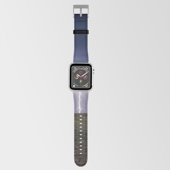 Bug Zapper - Lightning Strikes the Plains on a Stormy Night in Oklahoma Apple Watch Band