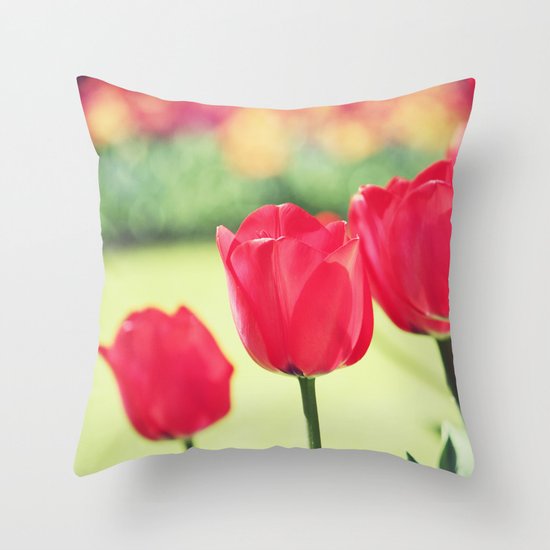 Tulips Throw Pillow