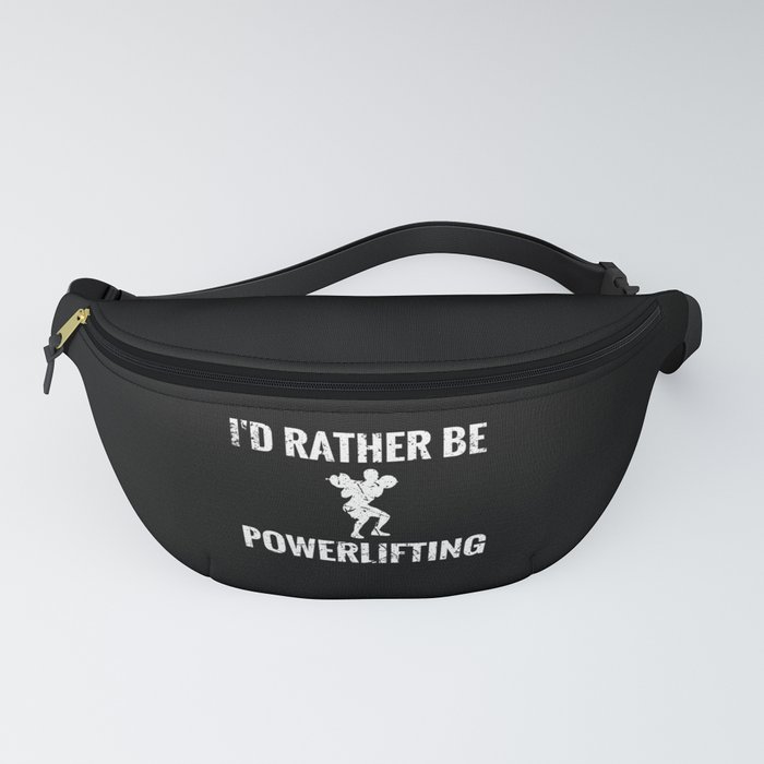 Powerlifting Gifts, Powerlifter Gym Weightlifting Fanny Pack by madebyJSRG