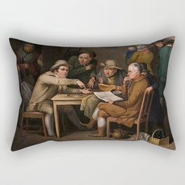 The Village Politicians Rectangular Pillow