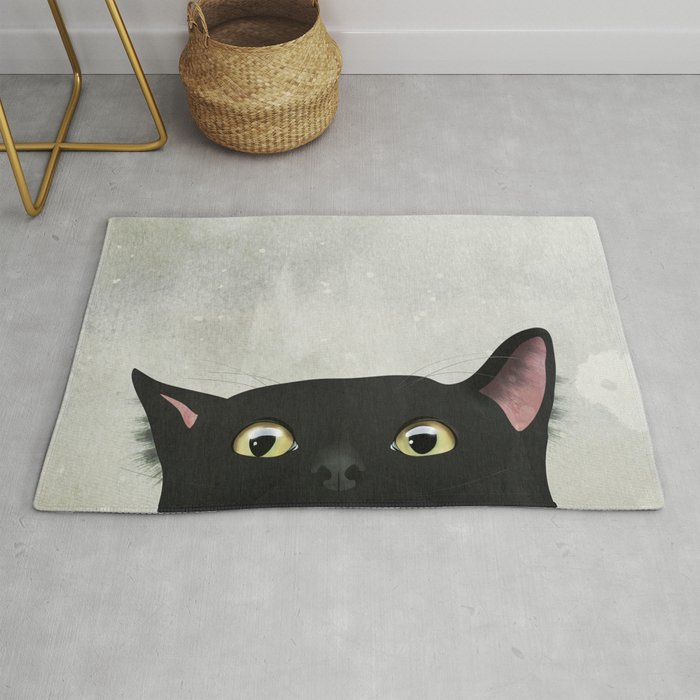 Peeking cat Rug – rug4nerd