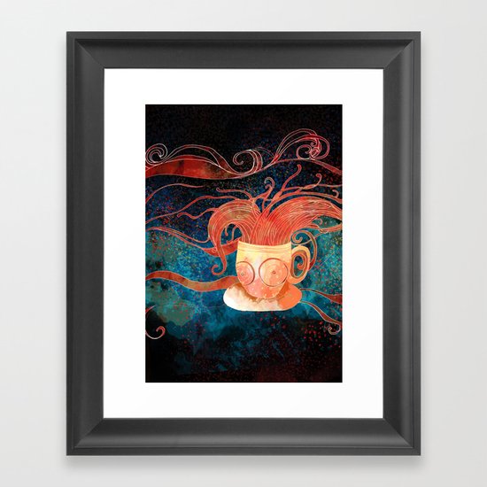 Black tea Framed Art Print
