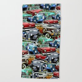 Classic Cars (K.T.B.) Beach Towel