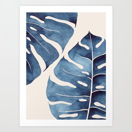 Blue Botanicals No. 2 Art Print