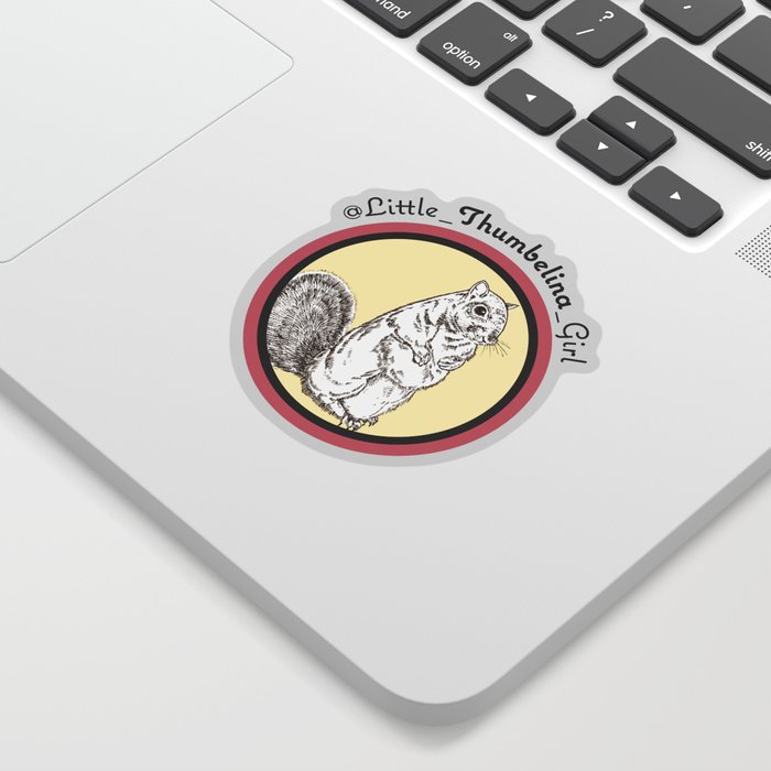 Little Thumbelina Girl: meerkat circle Sticker