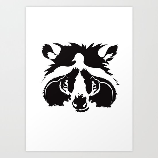 raccoon Art Print