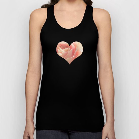 Bunch of pink Roses at backlight- Rose Flowers Unisex Tank Top