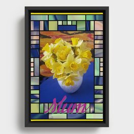 Daffodil - Mum Framed Canvas