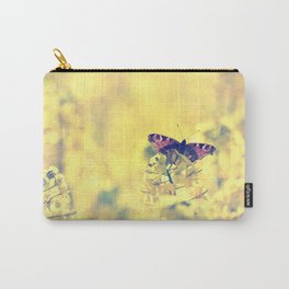 Sunshine and Butterflies Carry-All Pouch | Digital, Nature, Animal, Summer, Photo, Peacockbutterfly, Insect, Landscape, Butterfly, Butterflies 