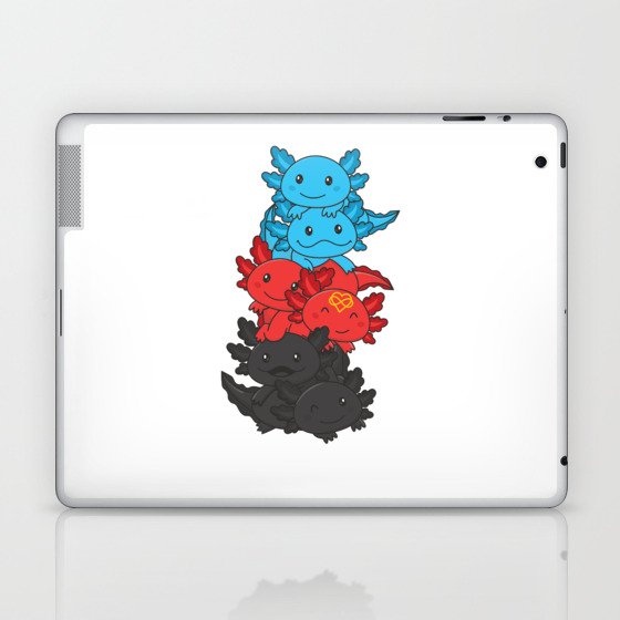 Polyamory Flag Gay Pride Lgbtq Axolotl Laptop & iPad Skin