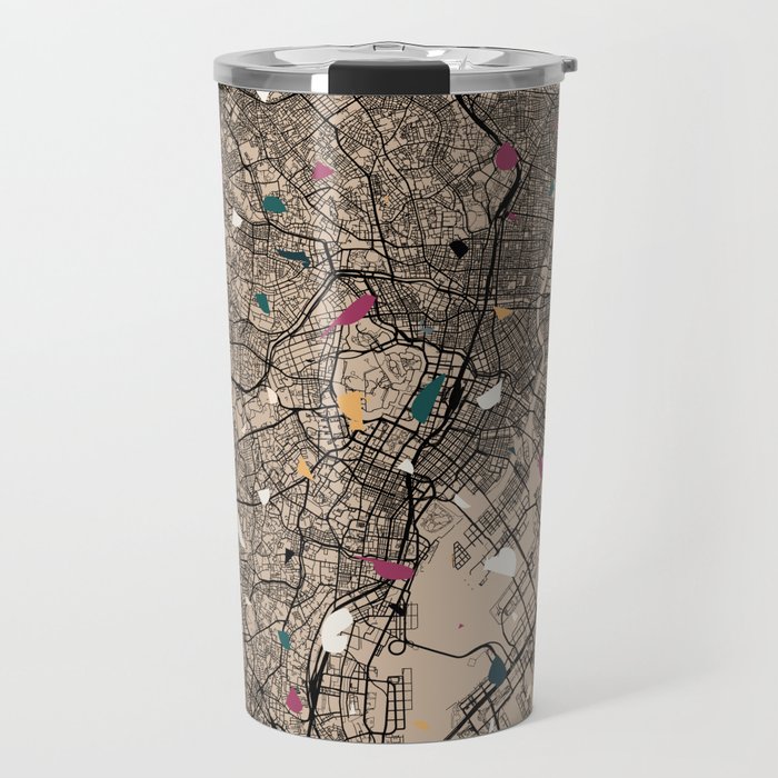 TOKYO Japan - City Map Collage Travel Mug