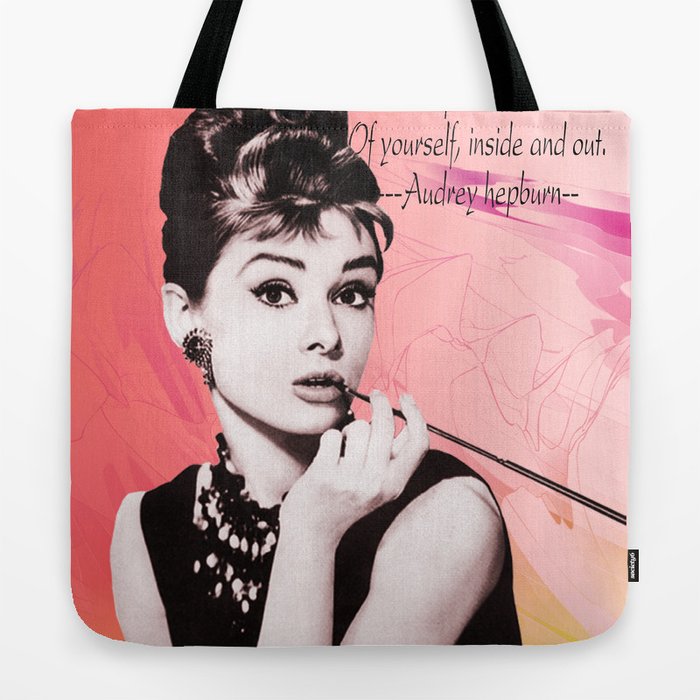Audrey Hepburn Wall Art, Poster Tote Bag by Star