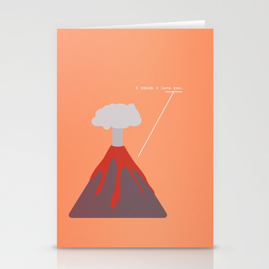 I Think I Lava You Stationery Cards