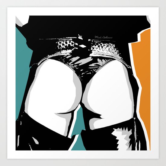 male nude art Art Print
