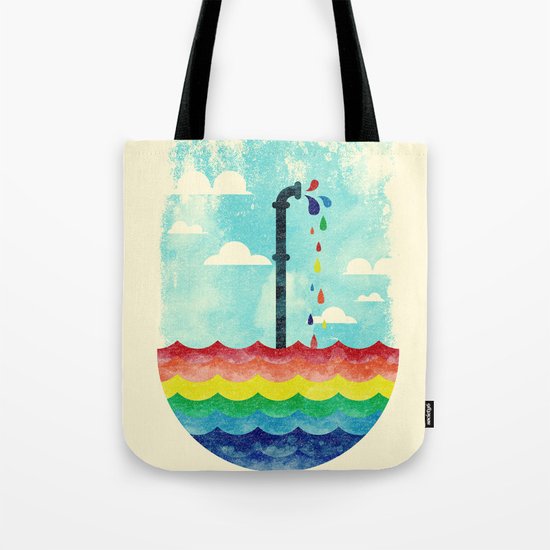 Pond Of Color Tote Bag