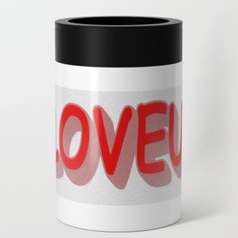 Cute Expression Design "#ILOVEUSA". Buy Now Can Cooler