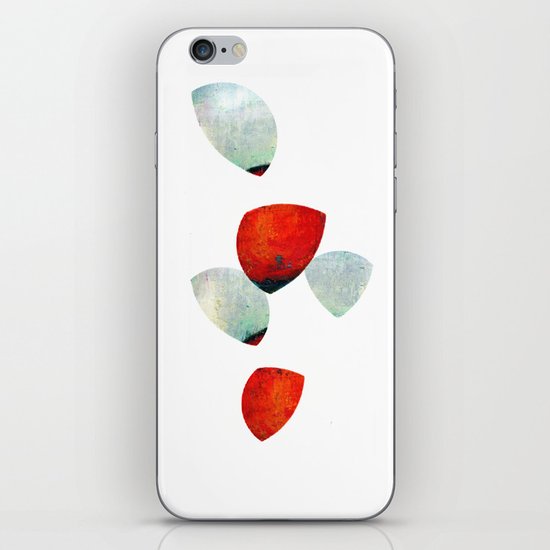 composition in red and grey iPhone & iPod Skin