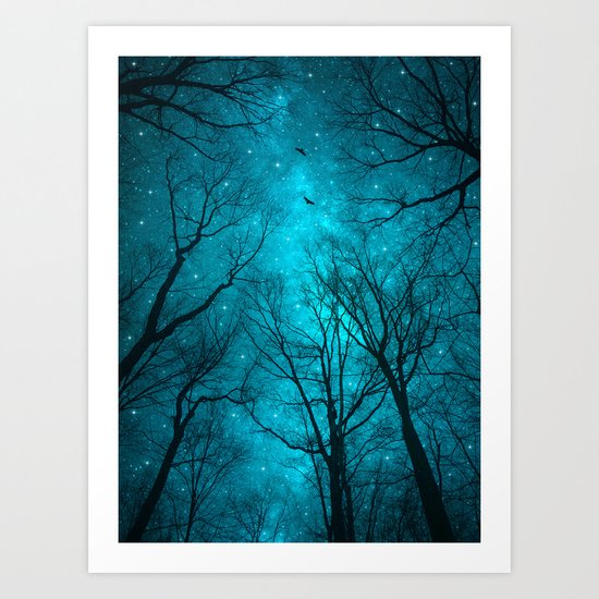 Stars Can't Shine Without Darkness Art Print