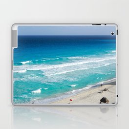 Mexico Photography - Beautiful Turquoise Water By The Beach Laptop Skin