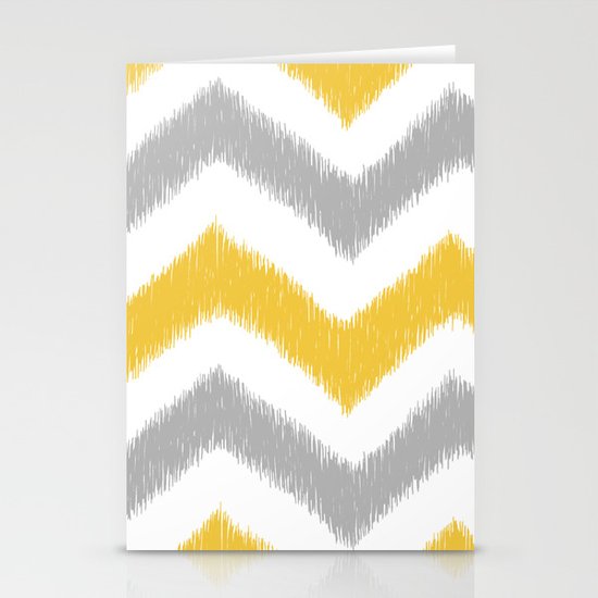 Chevron IKAT Stationery Cards