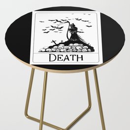 Death Tarot Card Side Table