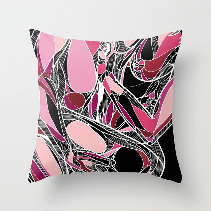 Pink Passion  Throw Pillow