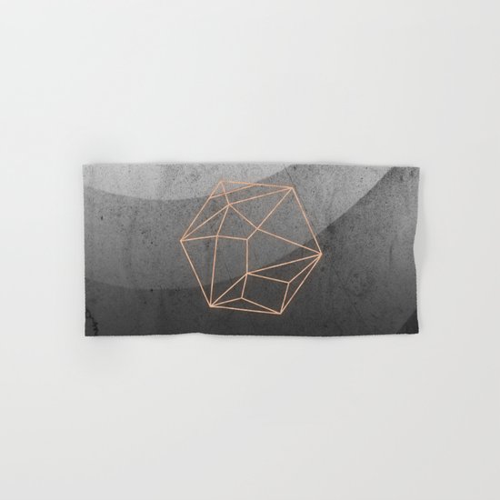 Geometric Solids on Marble Hand & Bath Towel