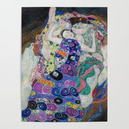 The Maiden Gustav Klimt Poster