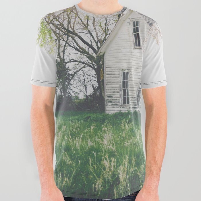 Unpaved Paths All Over Graphic Tee