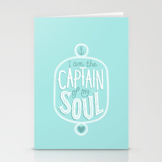 I am the Captain of my Soul Stationery Cards