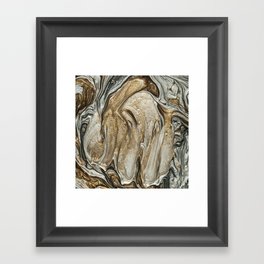Metallic Marble Texture 03 Framed Art Print
