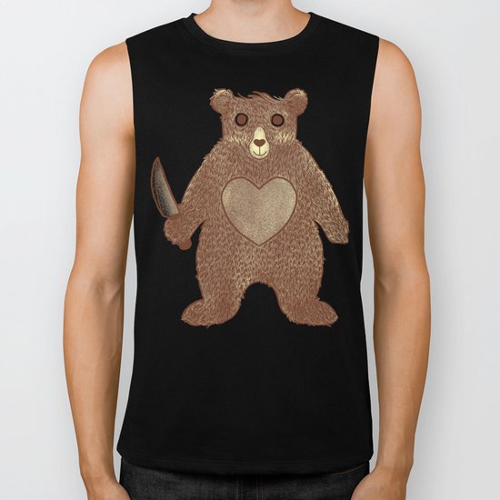 I Love You (Bear) Biker Tank