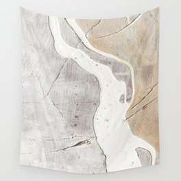 Feels: a neutral, textured, abstract piece in whites by Alyssa Hamilton Art Wall Tapestry