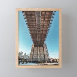 New York City Brooklyn Bridge Framed Mini Art Print