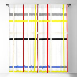 Piet Mondrian (1872-1944) - NEW YORK CITY 2 (unfinished, formerly New York City III) - 1941 - De Stijl (Neoplasticism), Abstraction - Oil & Colored Tape on Canvas - Digitally Enhanced - Blackout Curtain