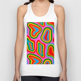Abstract psychedelic LSD pattern  Unisex Tank Top