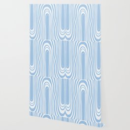 Sky Blue Couture Lignes Wallpaper