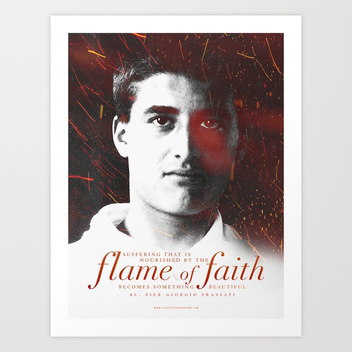 Frassati "Flame of Faith" Art Print