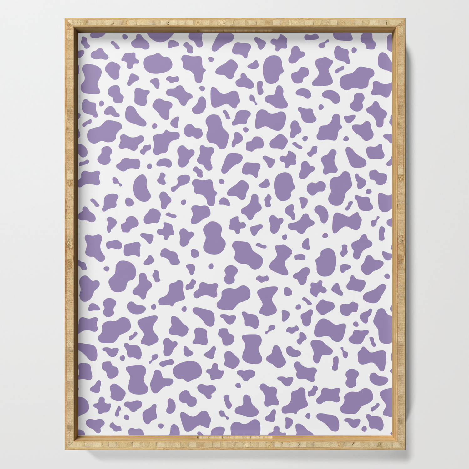 pastel purple cow print Picture Frame