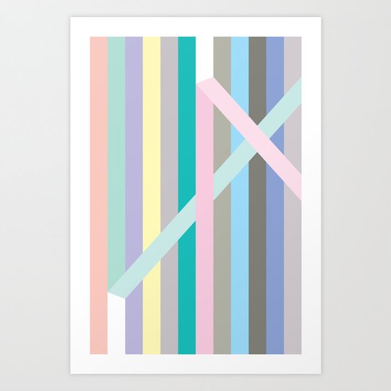 Finespun Stripes Art Print