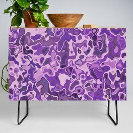 Purple, Pink, Black abstract Water Color Design Gift Pattern Credenza