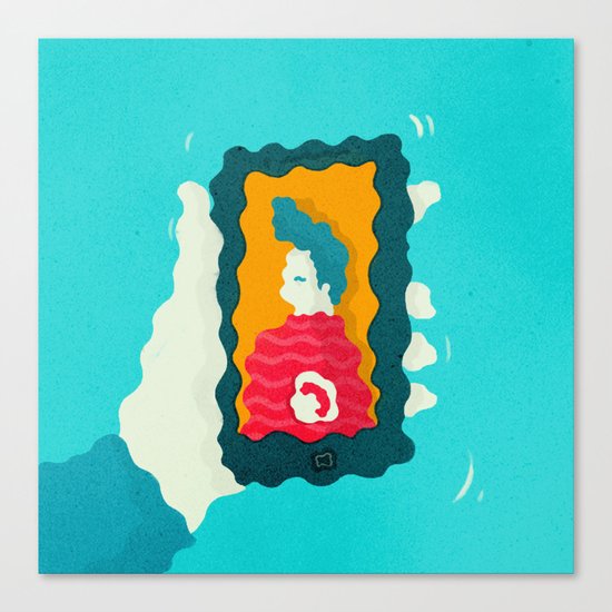 Drunk Dialing Canvas Print
